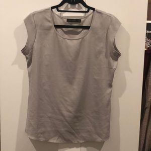 The Limited light gray shell blouse